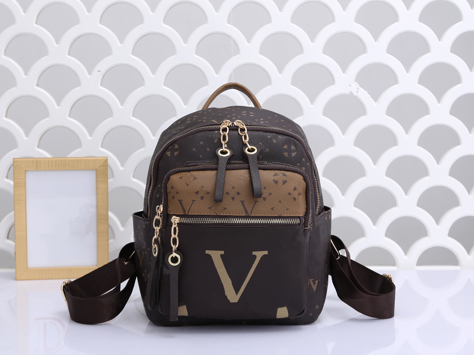 

LQ Designers School Bags Children Mini Size Backpacks Luxury Womens Leather Letters Monograms Shoulder CrossBody Messenger Bag Lady Flowers, Extra freight