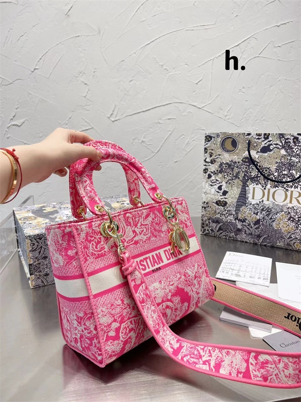 

Dupe DIOR thick shoulder strap flap design large capacity handbag and messenger bag Princess Diana bag, Color 7