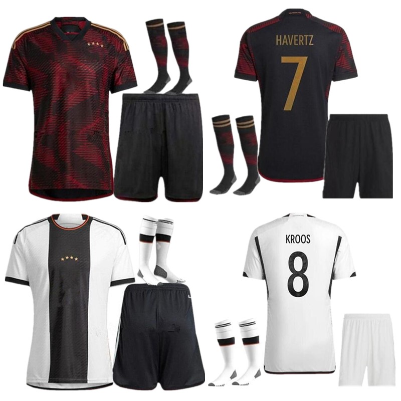

22/23 Soccer Jerseys Germany home away HUMMELS KROOS WERNER MULLER Football shirt t GOTZE SANEA KHEDIRA REUS German 2022 2023 men adult kit uniform top