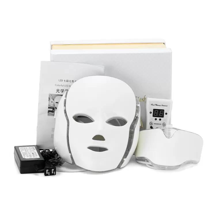 7 Colors Electric Led Face Mask Facial Machine Light Beauty Photon Device Face &Neck for Skin Rejuvenation-image-482518821