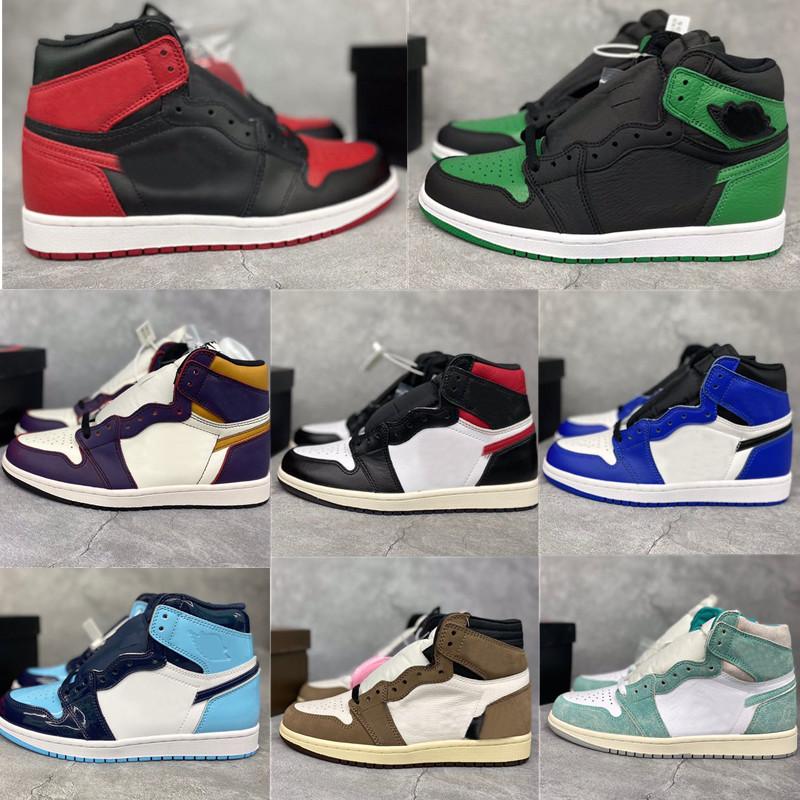 Basketball Shoes Athletics Shoes Sneakers Trainers Unc Obsidian Sports Stylist 2020 New Jumpman Og 1S High 1 Running For Mens Women