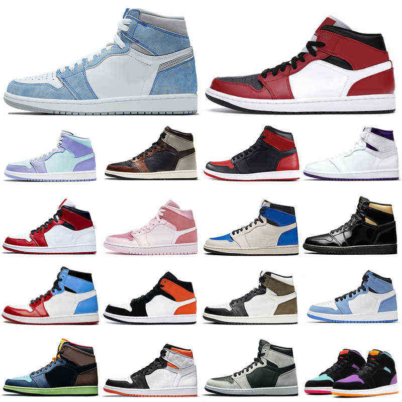 

Lower Price 1s men basketball shoes 1 University Blue Obsidian Shadow Light Smoke Grey women mens trainers sports sneakers Breathable J OG designer shoes, 1s university blue