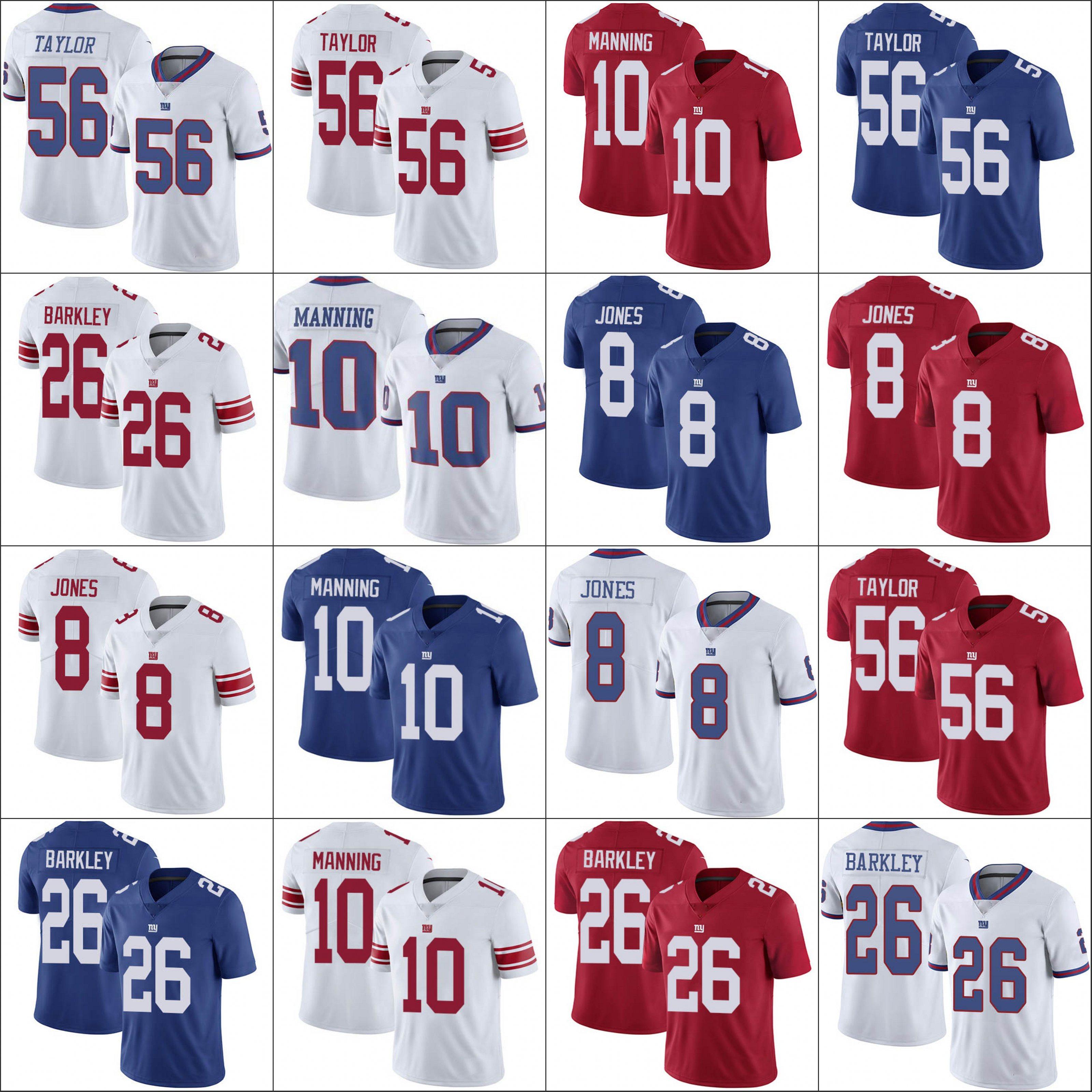 

16B Jersey New York''Giants''Men #10 Eli Manning 8 Daniel Jones 26 Saquon Barkley 56 Lawrence Taylor''NFL''Women Youth Limited Jersey, Mens jr