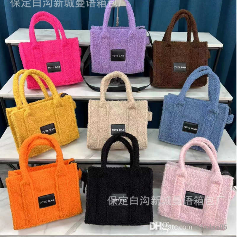 

Plush Tote Bag Women Handbag 2022 Fall And Winter Popular Versatile Crossbody Shoulder Messager Bags, Blue