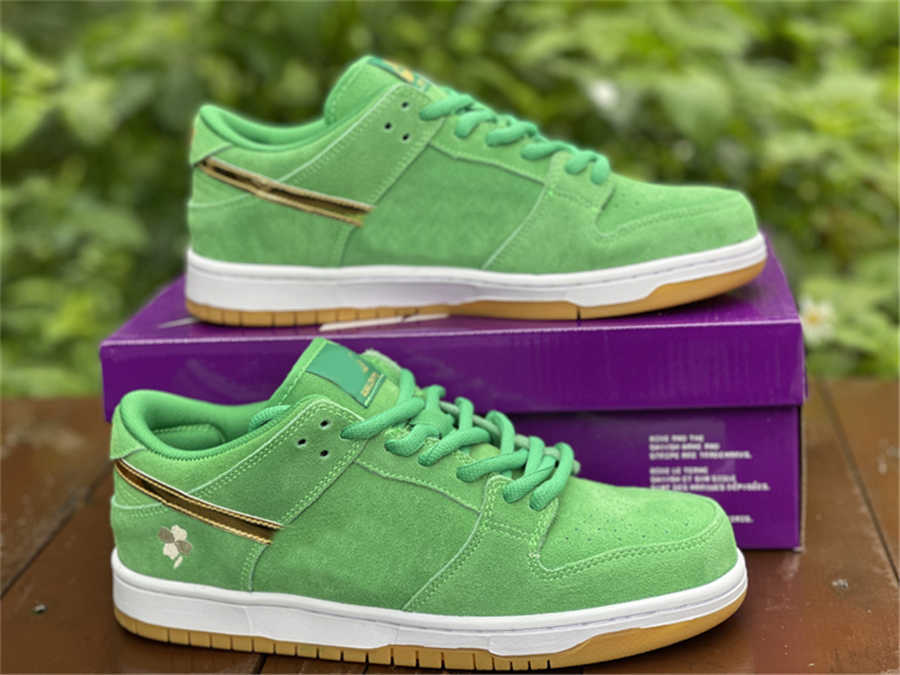 2022 New Dunks St Patricks Day Outdoor Shoes BQ6817-303 Authentic Mens Sports Sneakers With Original Box 36-46