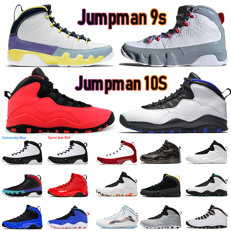 

Authentic Jorda 9 10 Mens Basketball Shoes Jumpman 10s Ember Glow Black Blue Smoke Grey Cool Grey Jordens 9s Particle Fire Red Iridescent, D41 smoke grey 40-47