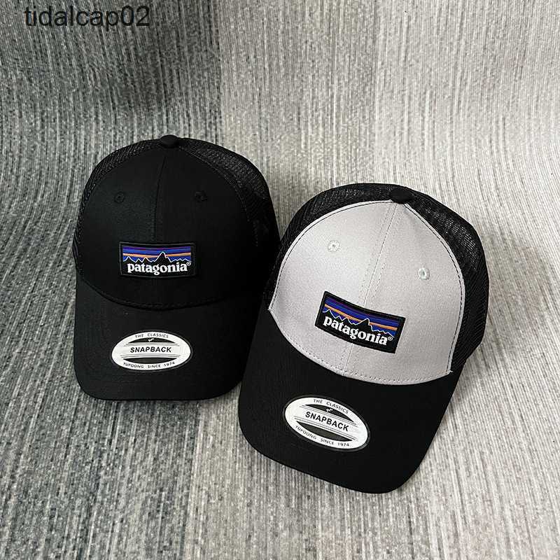 

Patagoniass Baseball Cap Patagonia Cloth Platter Hat South Korean Sun proof Outdoor Mesh Hats for Men and Women caps, Gray