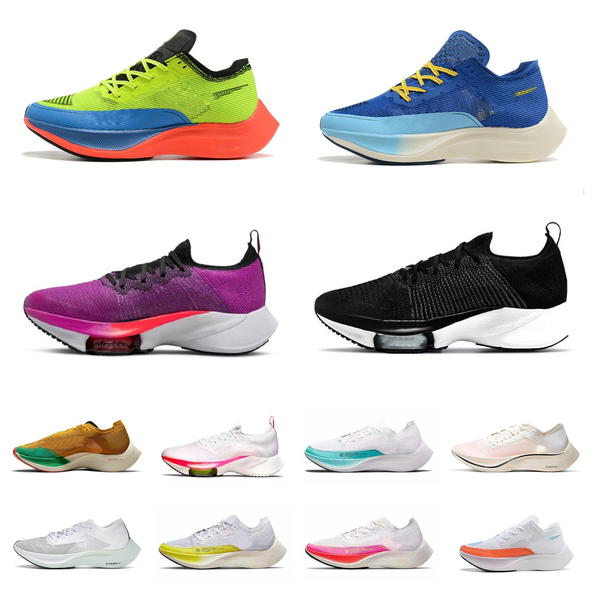 

ZoomX Vaporfly Next% 2 Running Shoes Hyper Royal Yellow Aurora Green Ekiden Be True Volt Sail White Metallic Silver Bright Crimson Steve Prefontaine Volt Sneakers, Bubble package bag