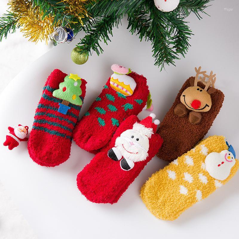 

Socks Autumn Christmas Baby Gift For Boys And Girls Winter Cartoon Lovely Born Clothes 0-3 Years Old Year PresentSocks