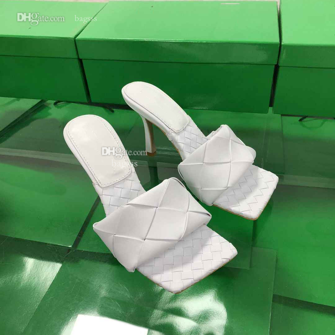 

Slipper Luxury Women Sandals Designer Heels Bottega Slides Sliding Thick Sole Green Famous Brand Pantoufle SDGV