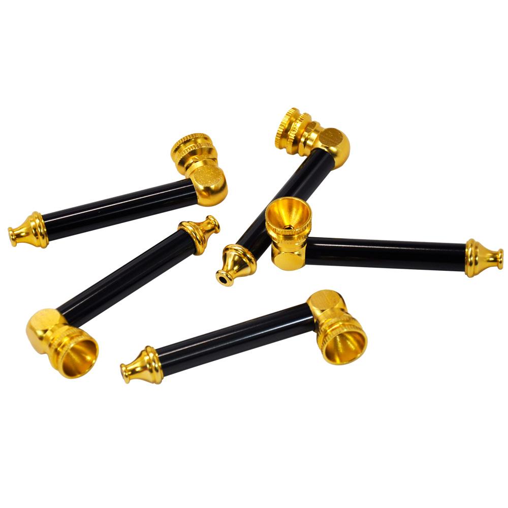 

smoke accessory Smoking Pipe Mini Metal Tobacco With Aluminum Bowl Metal Tobaccos Smokes Pipes For Herb Grinder Accessories