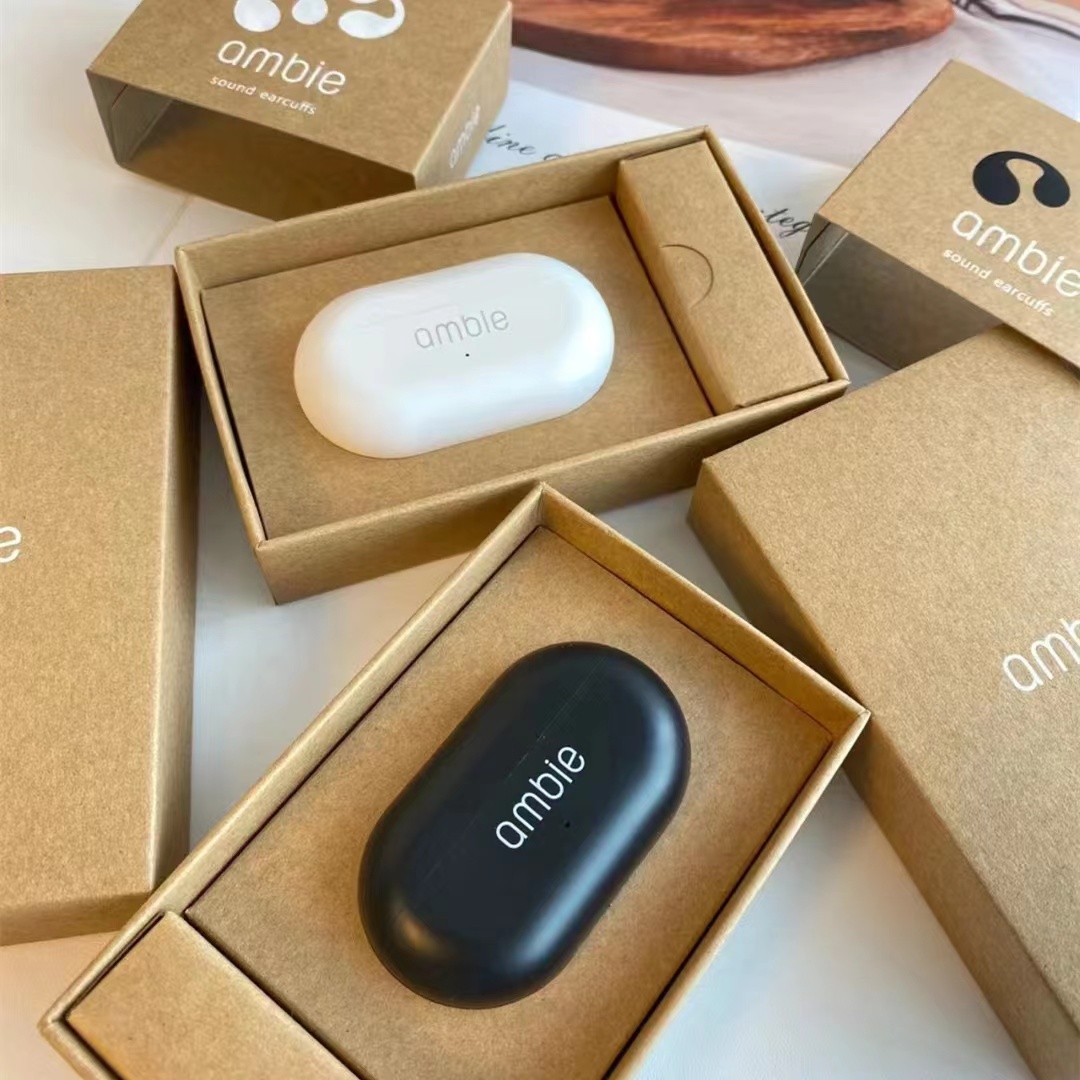 

For Ambie Earphones Wireless Bluetooth Earphone Auriculares Headset TWS Sport Earbuds, Black