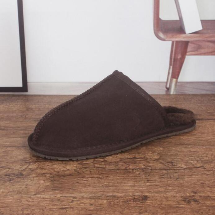 Vendre à chaud coton pantoufles hommes Bottes de neige chaudes et pyjamas intérieurs décontractés porter des chaussures pour femmes non glissées