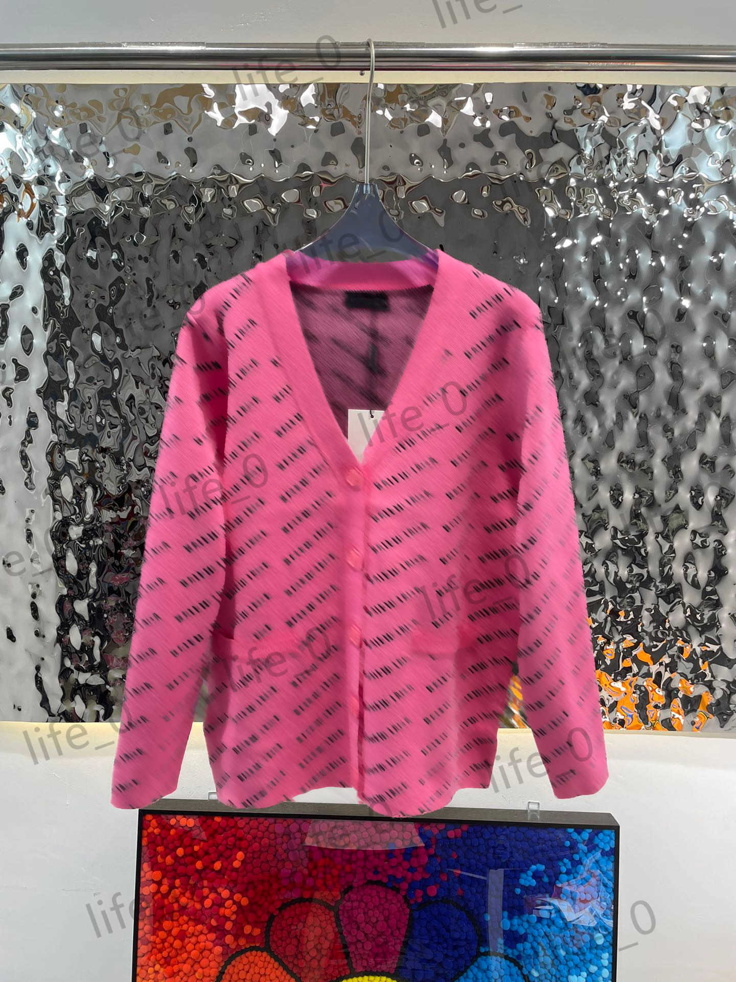 

Brand Womens Sweaters Casual Joker Cardigans Full Body Letter Logo Printed Knitwears Single Button V-neck Sweater Warm Fashion Designer Woman Cardigan, 14