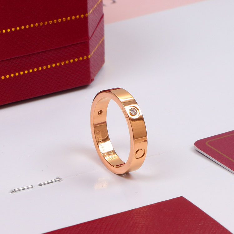 

Love Screw Ring Luxury Designer Jewelry For Women Paved Diamonds Gold Rings Titanium Steel Alloy Gold-Plated Fashion Accessories Never fade Not allergic -4mm 5-10