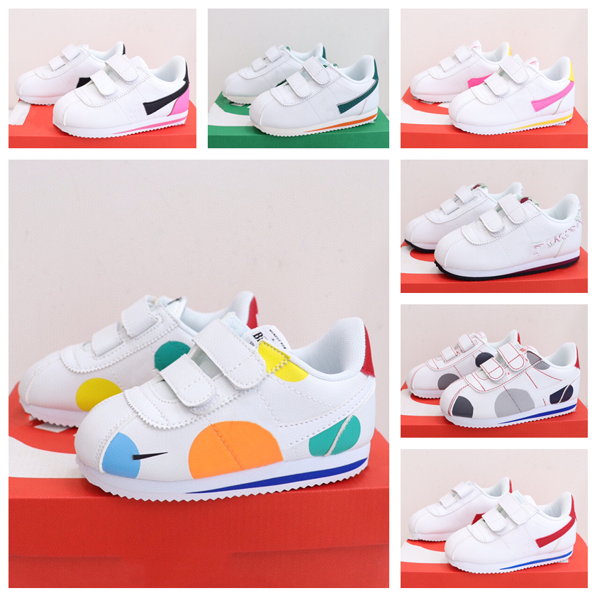 Enfants chaussures de course peinture goutte à goutte lumière fumée gris rose Quartz ombre chanceux vert garçons filles enfant en bas âge baskets