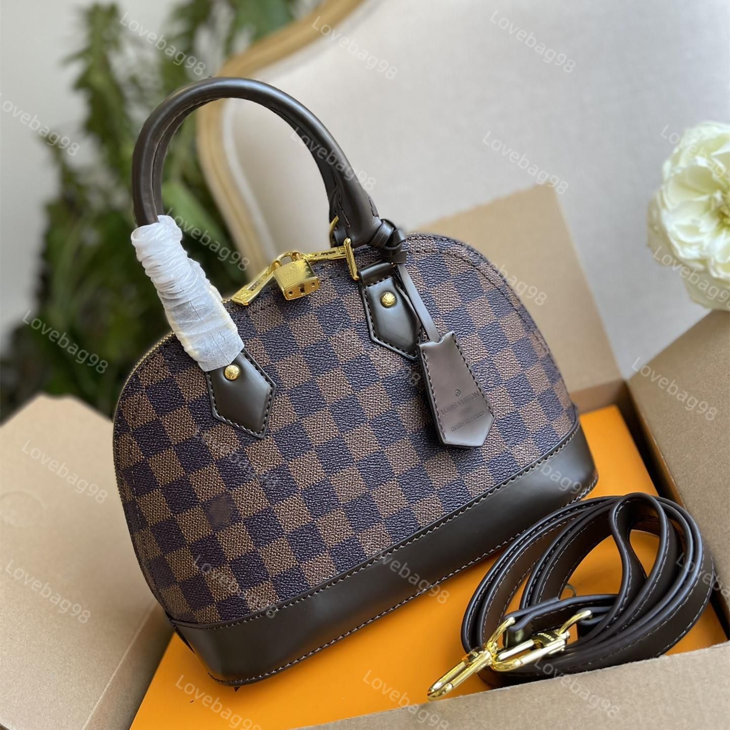 

LVs Louiseities Viutonities Top Quality Alma Bb Fashion Women Shoulder Bags Chain Messenger Bag Leather Handbags Shell Purse Ladies Cosmetic Crossbody Bags Totes