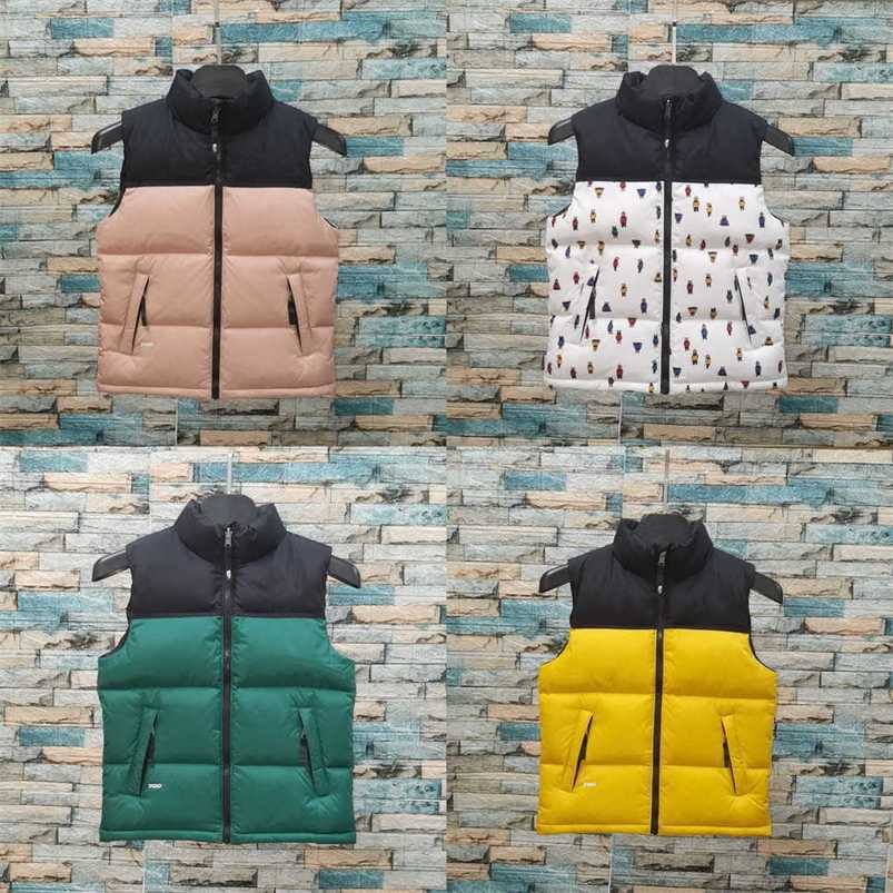 2022 new autumn winter vests children's wear duck down waistcoat boys girls toddlers youth students 5 color waistcoat kids coat designer lux