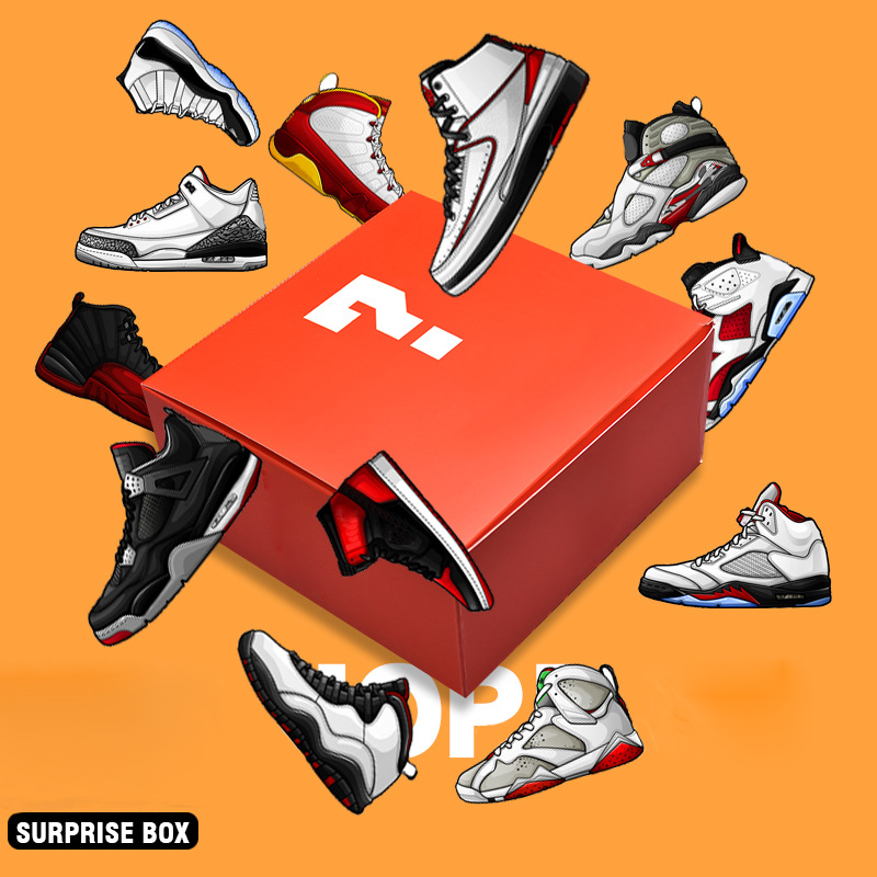 

jumpman mens womens Basketball men woman shoes All kinds of shoe mystery blinds boxes random color matching size optional Sports sneaker 36-47 Get the that matches you, Hello