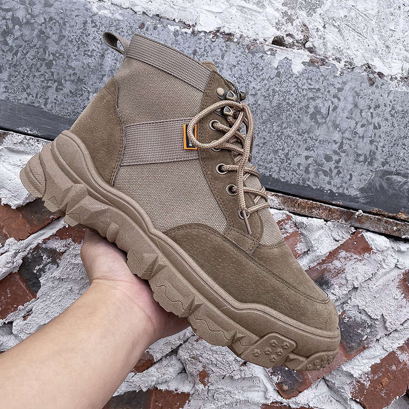 

Boots Men Outdoor Footwear Flats Waterproof Comfy Snow Shoes Plus Size Walk Tooling Motocycle Work Classic Sneakers Boot 221008, Brown