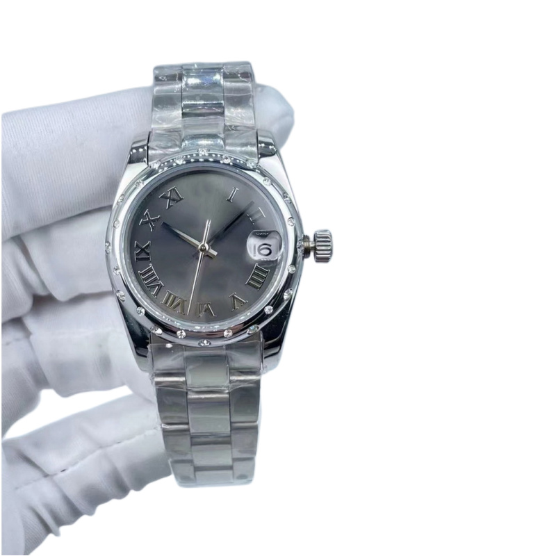 Hot Seller Womens Watches 31mm Roman Dial Stainless Steel Mechanical Automatic Date Premium Sports for Men and Women Stylish Watches