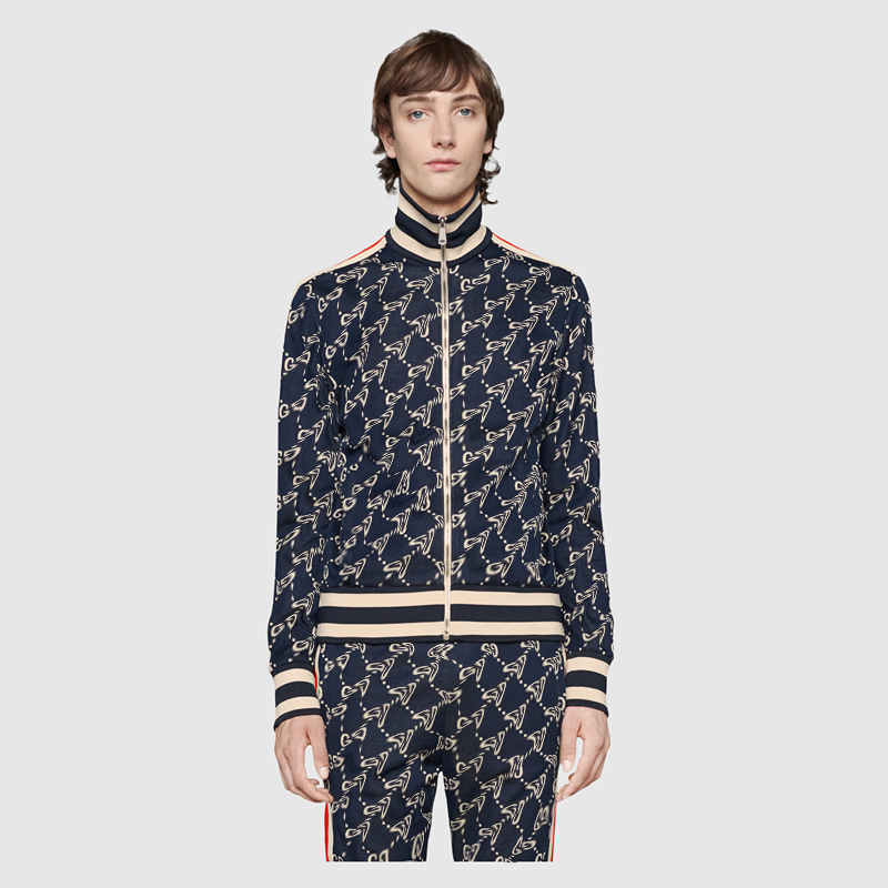 

Men Women tracksuits two pieces set jacket & pants with letters and strips printed PP005, 11