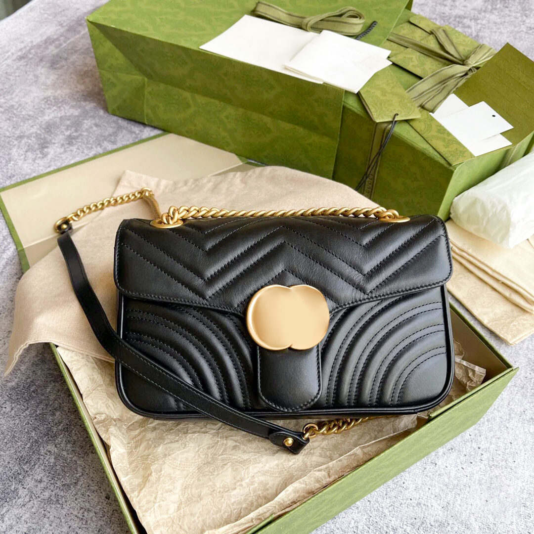 

Luxury Designer Bags Genuine leather Marmont classic quilted Women's men tote g crossbody woman fashion shopping wallet Camera Cases card pockets handbag Shoulder, Box