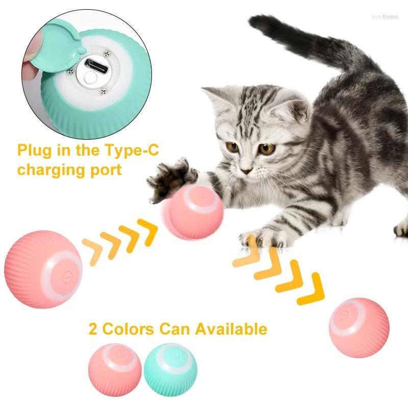 

Cat Toys Smart Automatic Rolling Electric Ball Interactive Toy For Pet Training Self-moving Kitten Accessories
