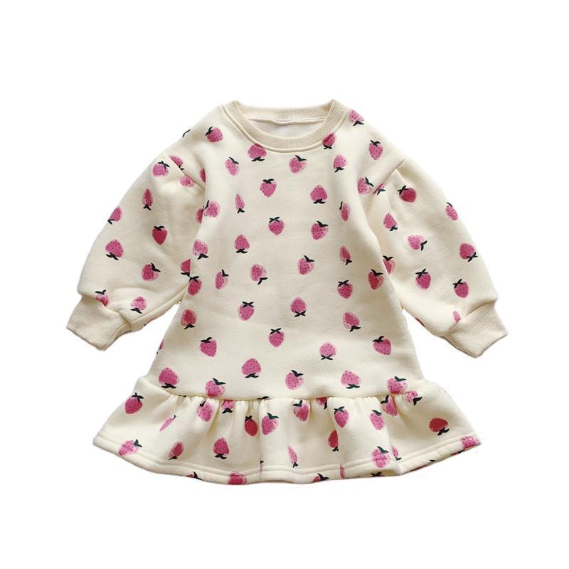 

Baby & Kids Clothing Girl's Dresses Winter Fashion Sweet Cute Plush Warm A-line Princess Skirt With Ruffles For Children Clothes Dobby, Tell us the color id