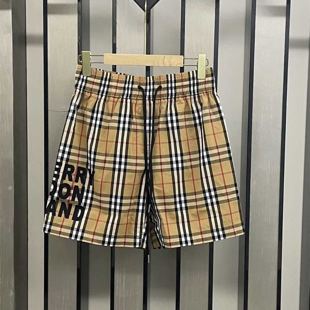 

burbrerys mens shorts Summer high waist thin fashion womens loose large size wide leg sweatpants Korean letter casual straight pants, Light brown