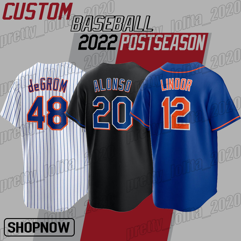 

Mets 12 Francisco Lindor New Baseball Jersey York 20 Pete Alonso 48 Jacob DeGrom Chris Bassitt Brandon Nimmo Jerseys Eduardo Escobar Jeff McNeil Mark Canha Marte, Man custom jersey (ddh)