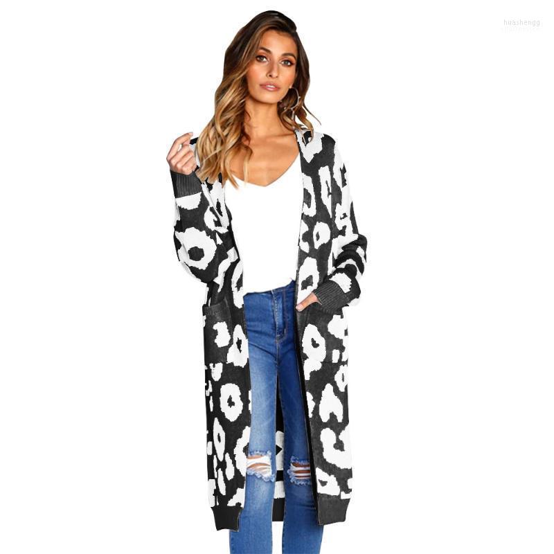 

Women' Sweaters Women' Harajuku Long Cardigan Ladies 2022 Spring Fashion Knit Sweater Women Large Coat Casual Black Jacket Winter