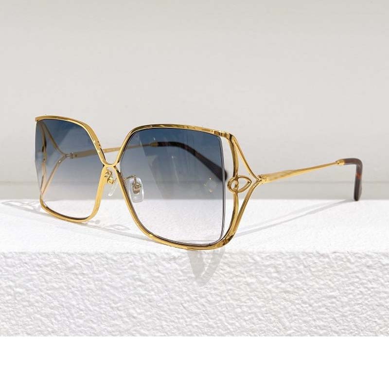 

New butterfly Sunglasses womens designer Elegance Exquisite Metal Noble Casual Style square frames pendant decorative Clear Light Color fashion Eyeglasses