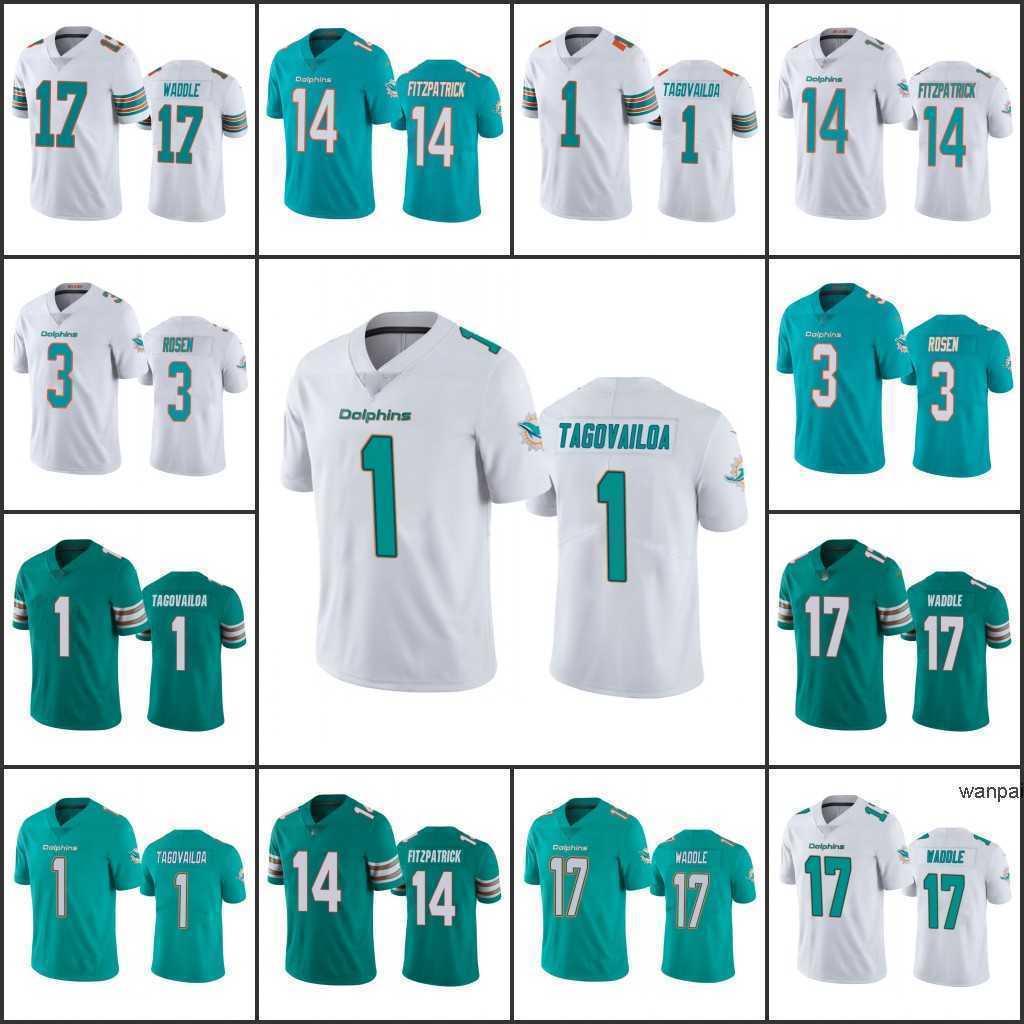 

Jersey Miami''Dolphins''Men #3 Josh Rosen 14 Ryan Fitzpatrick 17 Jaylen Waddle 1 Tua Tagovailoa Women Youth Vapor Limited Jersey''NFL''Jerseys