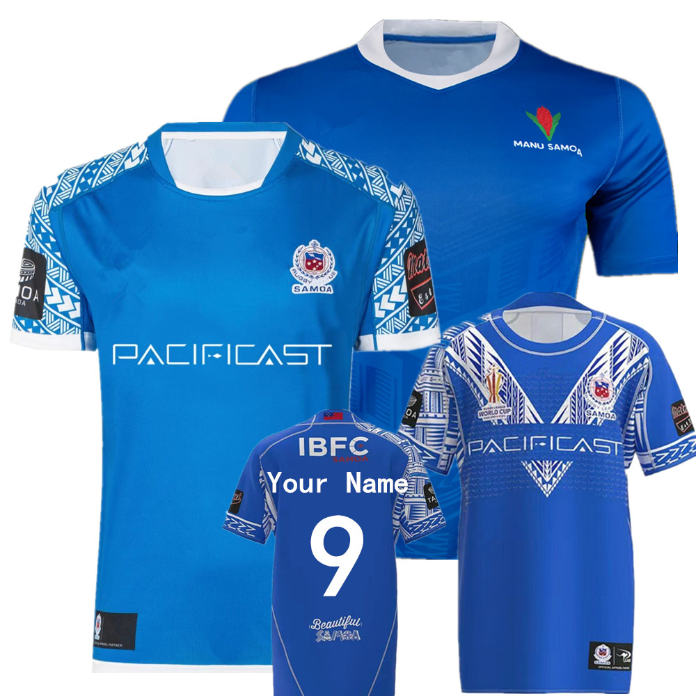 

2023 SAMOA RWC jersey home test RUGBY JERSEY Men's T-Shirts 2022 samoa rugby shirt big size 4xl 5xl Custom Name, 2022 test
