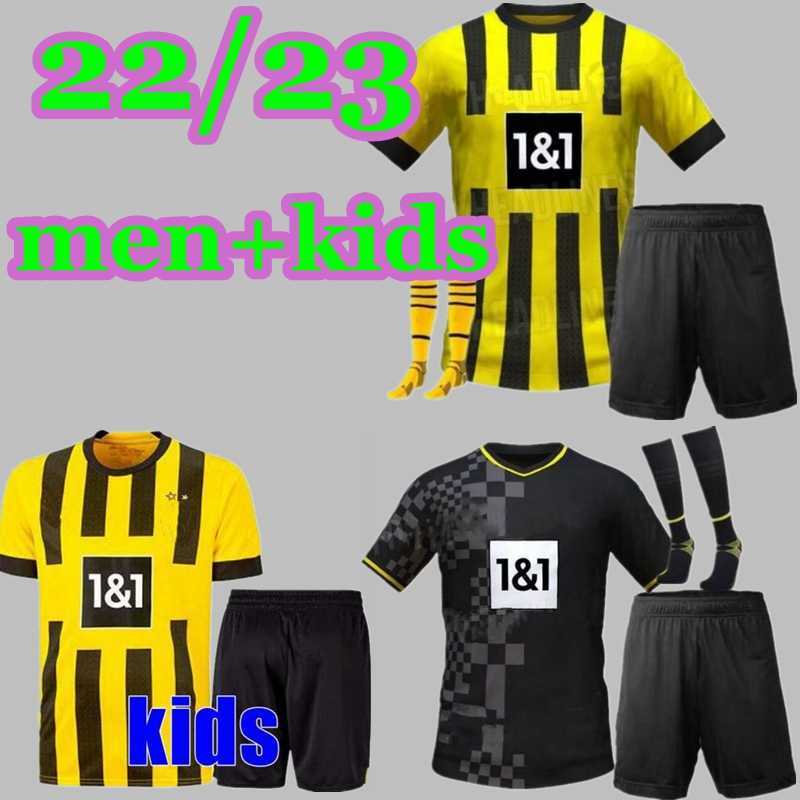 

BRANDT soccer jerseys 22 23 DOrtmund 2022 2023 Jersey BVB football shirt REUS NEONGELB BELLINGHAM HUMMELS YEYNA men kids kit HAZARD BORUSSIA, Black