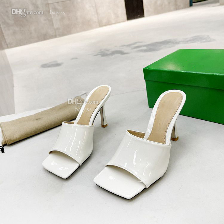 

Slipper Luxury Women Sandals Designer Heels Bottega Slides Sliding Thick Sole Green Famous Brand Pantoufle fd