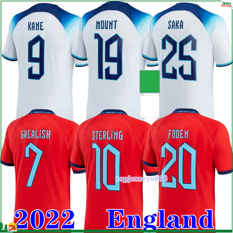 

2022 2023 eNGLanDS Soccer Jersey 22 23 home national team football KANE STERLING SAKA RASHFORD Shirt SANCHO MOUNT GREALISH men kit sets uniforms