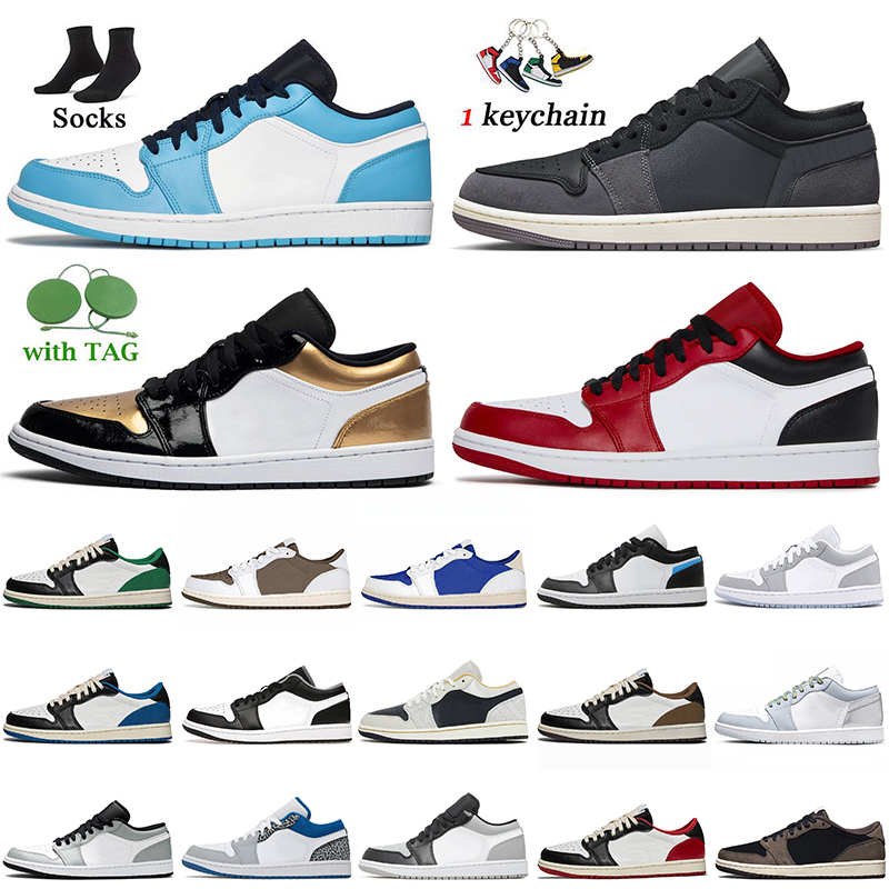

top quality Casual Shoes Men Women Jumpman 1 Low Basketball 1s Cactus Jack Fragment Sneakers Craft Inside Out Black White Bred Toe Tear Away Silver Beaded, # a60 cactus jacks 36-45
