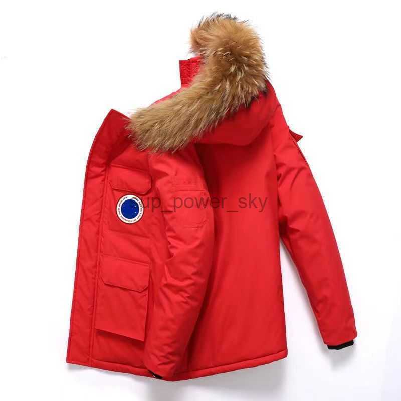 Men's Down Canadian Designer Goose Parkas Winter 2022 Cotton Jacket Men Fashion Hooded Collar Medium Long Thickened Warm Cotton Jackets