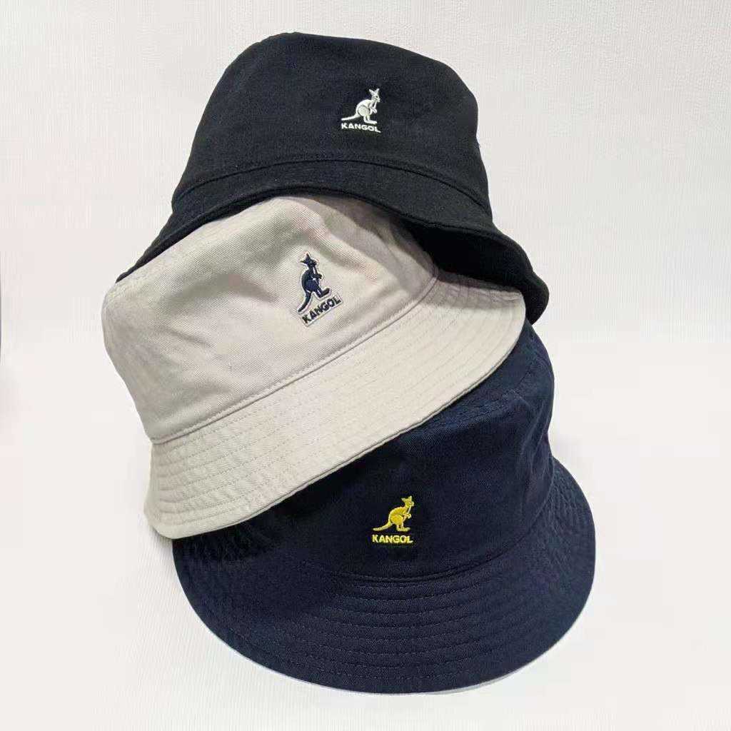 

Kangols Ball Caps Kangaroo Designer Fishermans Hat Embroidered Sunshade Water Wash Cotton Basin Mens and Womens s 99NT, Black3