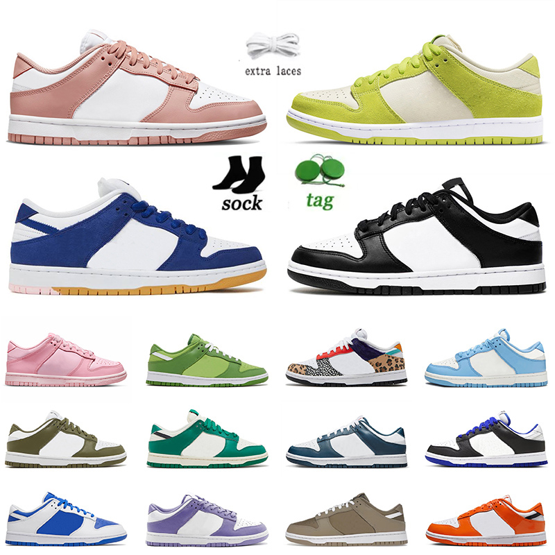 

Men Trainers Low Top Leather OG Running Shoes Pandas Black White Green Apple Rose Whisper Los Angeles Coast Off UNC Mummy Chunky Dunked Womens Platform Sneakers, B26 36-45 union blue