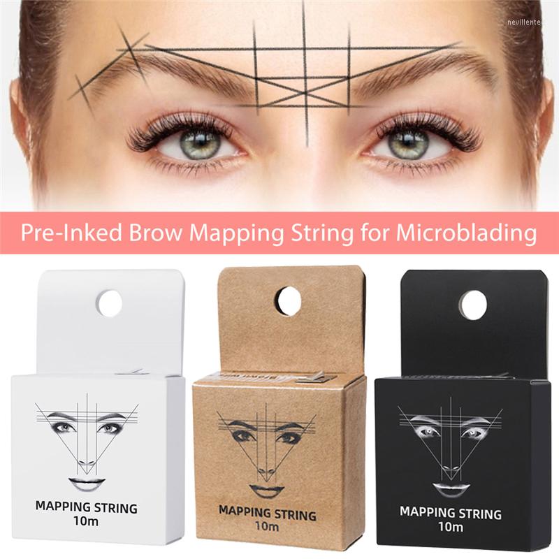 

Tattoo Inks Mapping Pre-ink String For Microblading Eyebow Make Up Dyeing Liner Thread Semi Permanent Positioning Eyebrow Measuring Tool 10m