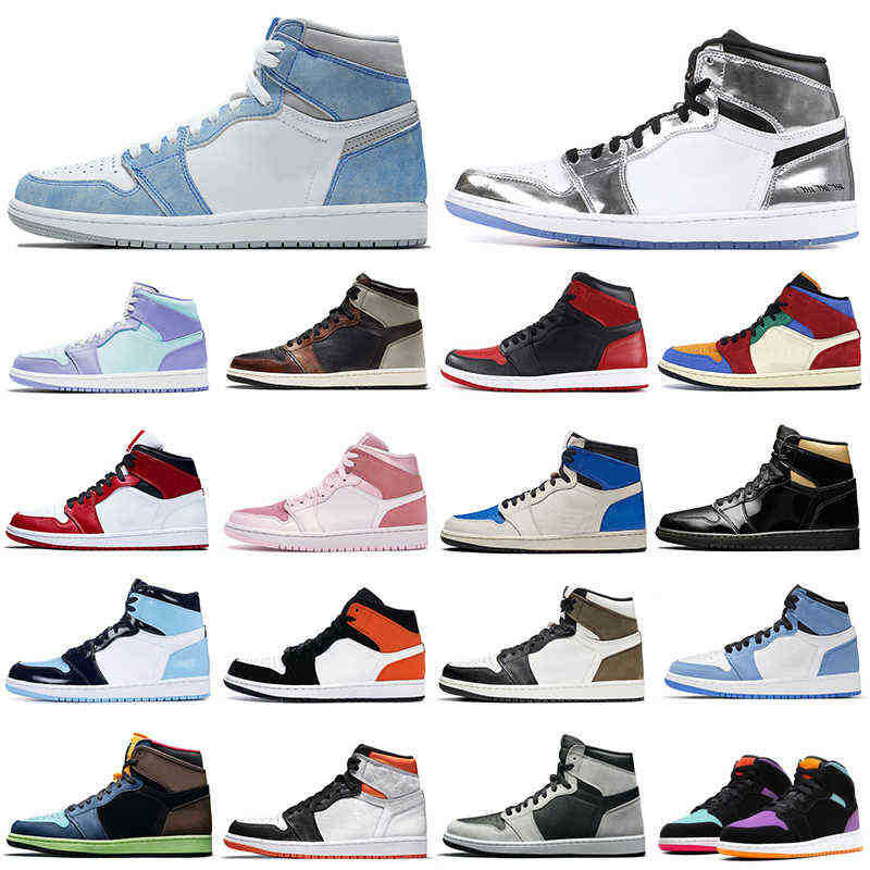 

Newest Discount 1s men basketball shoes 1 Hyper Royal Banned Bred Shadow Chicago women mens trainers sports sneakers Breathable J OG designer shoes, 1s game royal