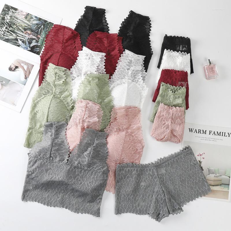 

Bustiers & Corsets Sexy Lace Underwear Chest Wrap And Bra Set Top Tops Women Sports TankBustiers, White