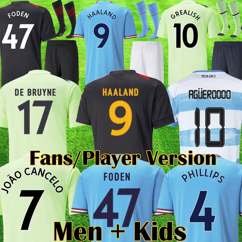 

2022 2023 DE BRUYNE 93 20 Anniversary HAALAND Soccer Jerseys FODEN GREALISH MAHREZ MANs cities football shirt BERNARDO PHILLIPS RODRIGO 22 23 Man kits Kids Equipment, Training