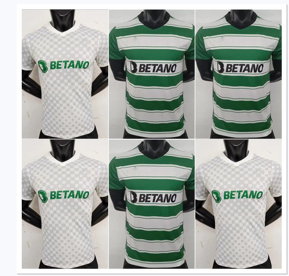 

player version soccer jerseys Sporting CP 22 23 Lisboa Lisbon Special Jovane Sarabia Vietto 2023 2022 Clube de football shirt kit maillots de foot away, Green