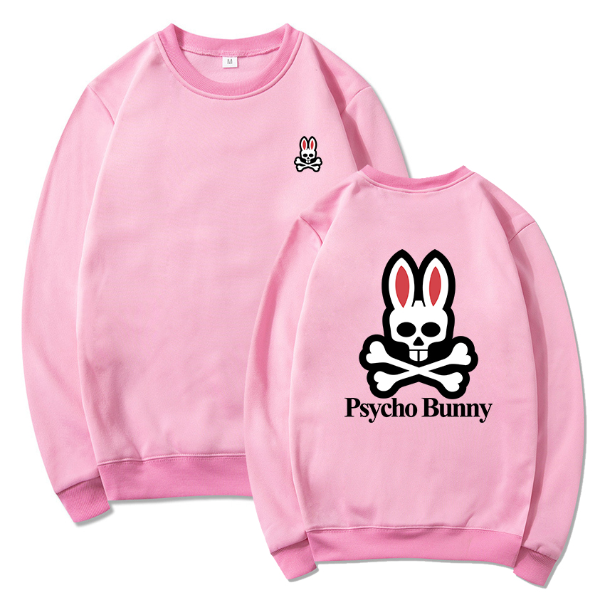 

Brand Mens sweatshirts Psycho Bunny Animal Print O-Neck Cotton Short Sleeve TShirt Print Ghost Rabbit Polo Shirt Summer men Tee Luxury Designer Tshirts S-3XL, Black