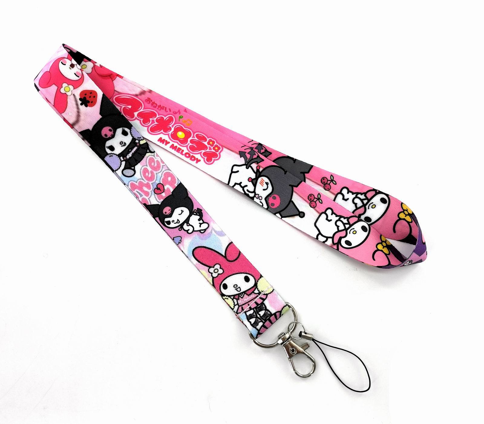 

Cartoon Cinnamoroll My Melody Anime Lanyard for keys ID Card Gym Mobile Phone Straps USB badge holder DIY Hang Rope Lariat Keychain