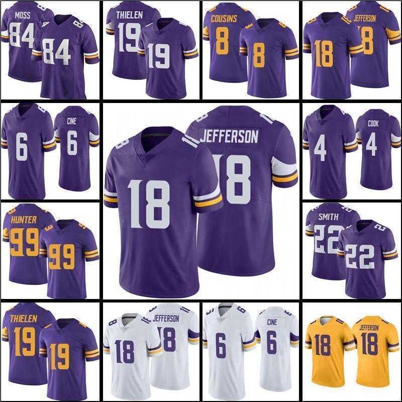 

Football Jersey Minnesota''Vikings''nfl''18 Justin Jefferson 6 Lewis Cine, Youth jersey